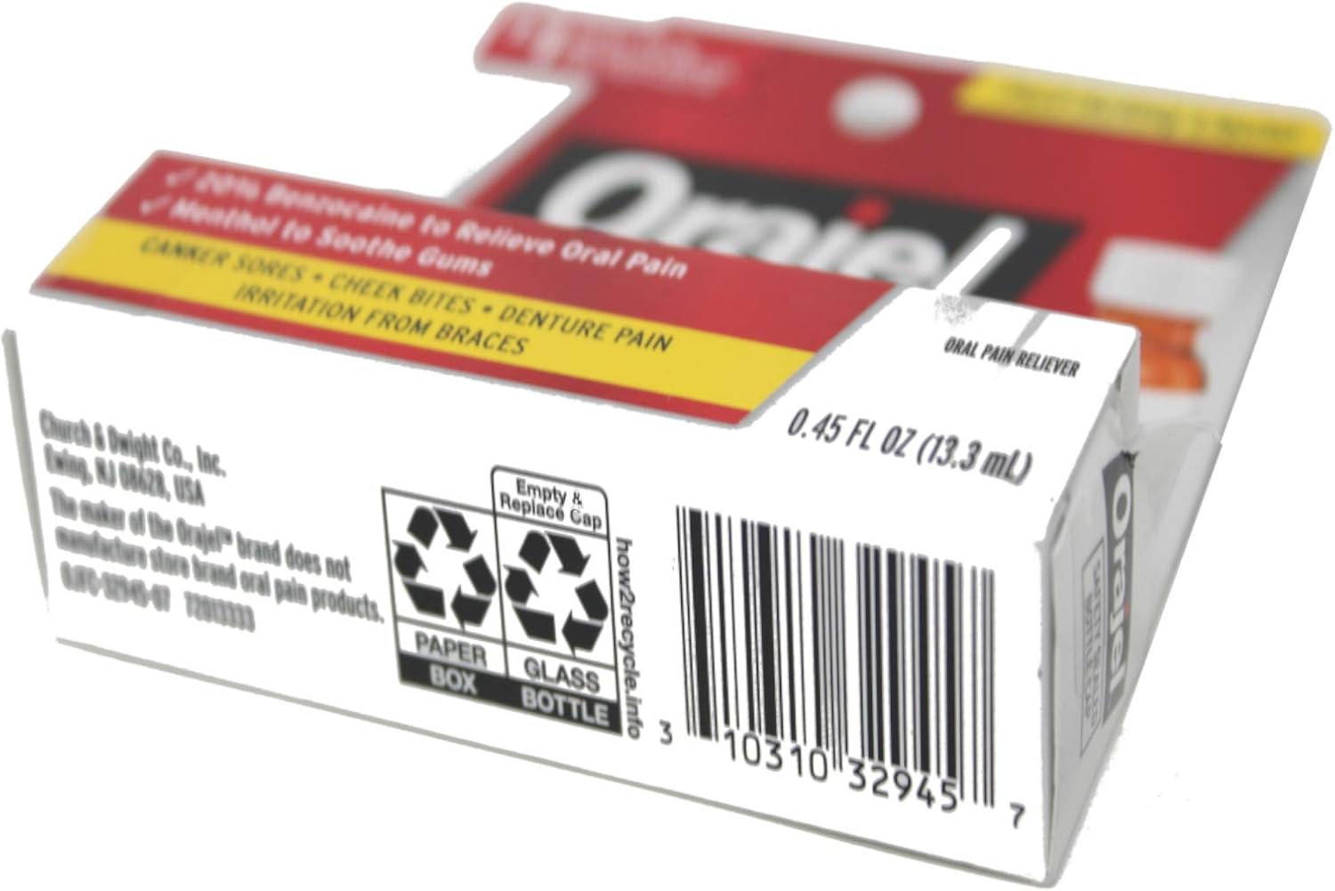 Orajel Maximum Strength Liquid - 0.45 fl oz: Health & Personal Care