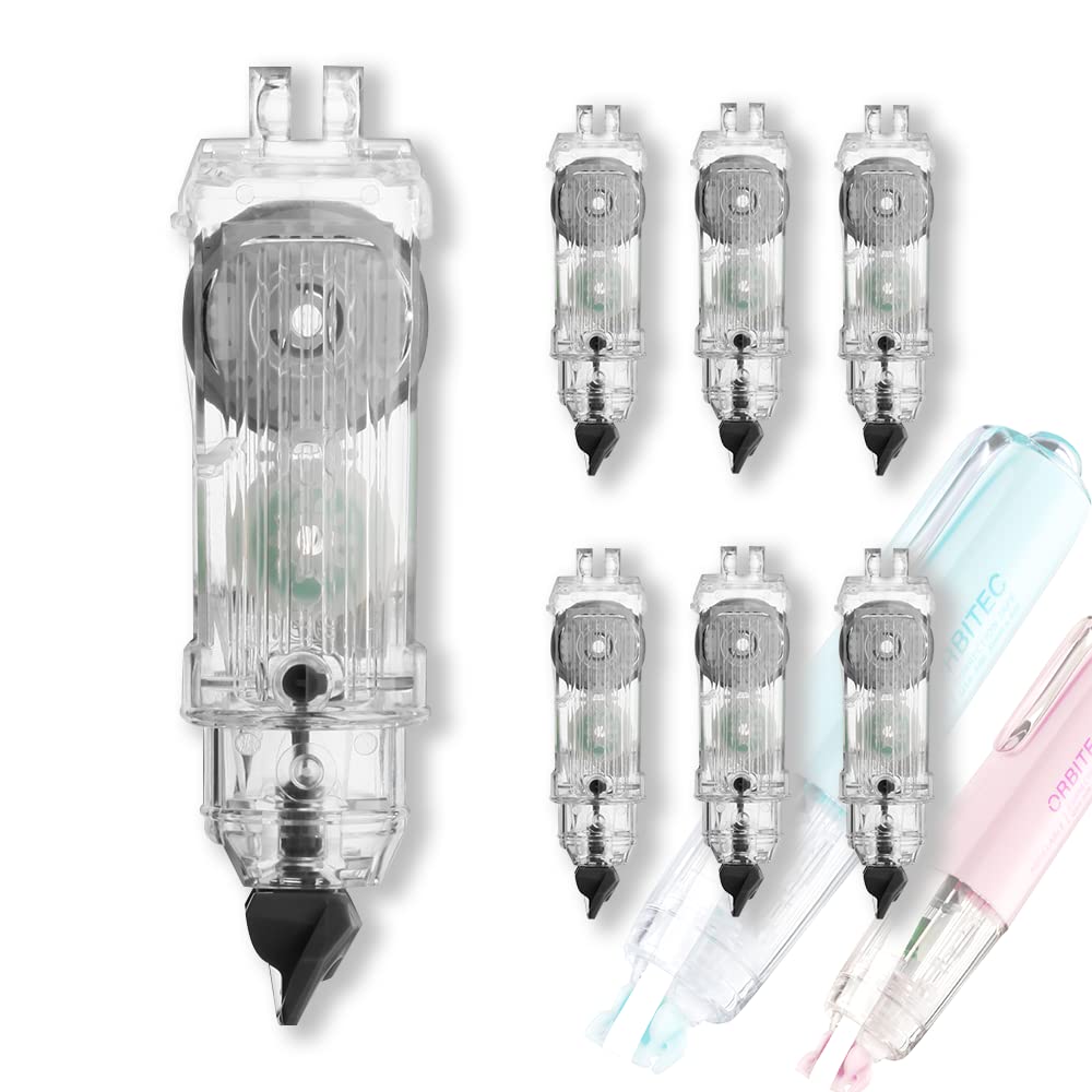 Photo 1 of *** TWO OUT OF SIX ****BITOSEE Correction Tape Refills, Carrier Tape for All the DU Series Refillable Correction Tapes, 6 Counts