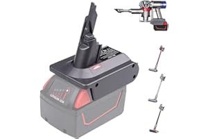 UNIKI Universal V7 V8 Battery Adapter, for Milwaukee M18 18V Battery to Replace for Dyson V7 V8 Battery, Battery Converter fit for Dyson V7 V8 Animal Absolute Vacuum Cleaners-Adapter Only
