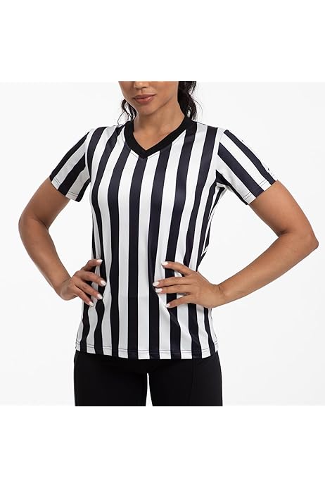 Amazon.com: Underwraps Women's Referee Fitted Shirt, Black/White, Small :  Clothing, Shoes \u0026 Jewelry