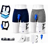 Men's Incontinence Underwear Kit with External Catheter, LeakGuard Pads &amp; 1L Urine Collection Bag | 2 Washable Snap-Fit Briefs | Dual Protection for Bladder Leaks