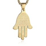 HZMAN Stainless Steel Egyptian Eye Fatima Hamsa
