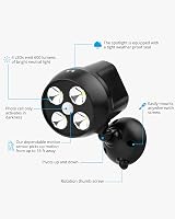 NICREW Battery LED Security Light 2pk PIR Motion Sensor Outdoor Wall Light view 9