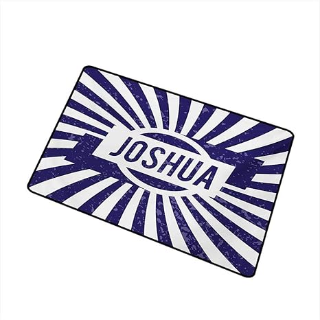 Amazon Com Door Mat Joshua Popular Name For Men In Dark