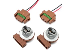 Fonbayon 2x Front Parking Turn Signal Socket 5303228 w/Connector for Wrangler TJ 1997–2006,Cherokee XJ 1999–2001,Dodge Ram 15