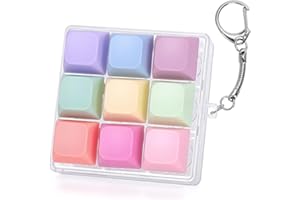Dalycro Keyboard Fidget Toys for Adults, 9-in-1 Keyboard Clicker Fidget Keychain with Clicky Sound for Anxiety Stress Relief,