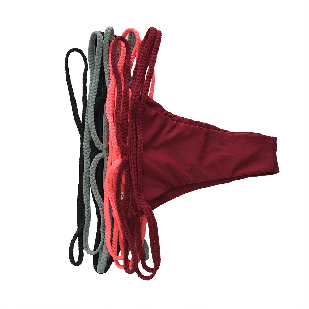 Bikini Damen Schwarz,Chicolife Damen Bandage Bikini Satz Push-up Gepolstert Halter Bandeau Einfarbig Badeanzug Baden Strand Badebekleidung