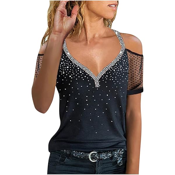 Women's Tie Dye Print T Shirt Bleached Vintage Distressed