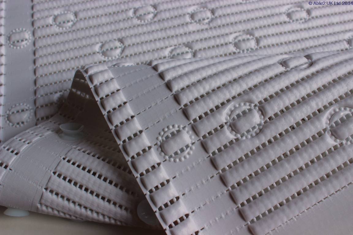 StayPut Anti-Microbial Anti-Slip Bath Mat (43 x 90cm) - White