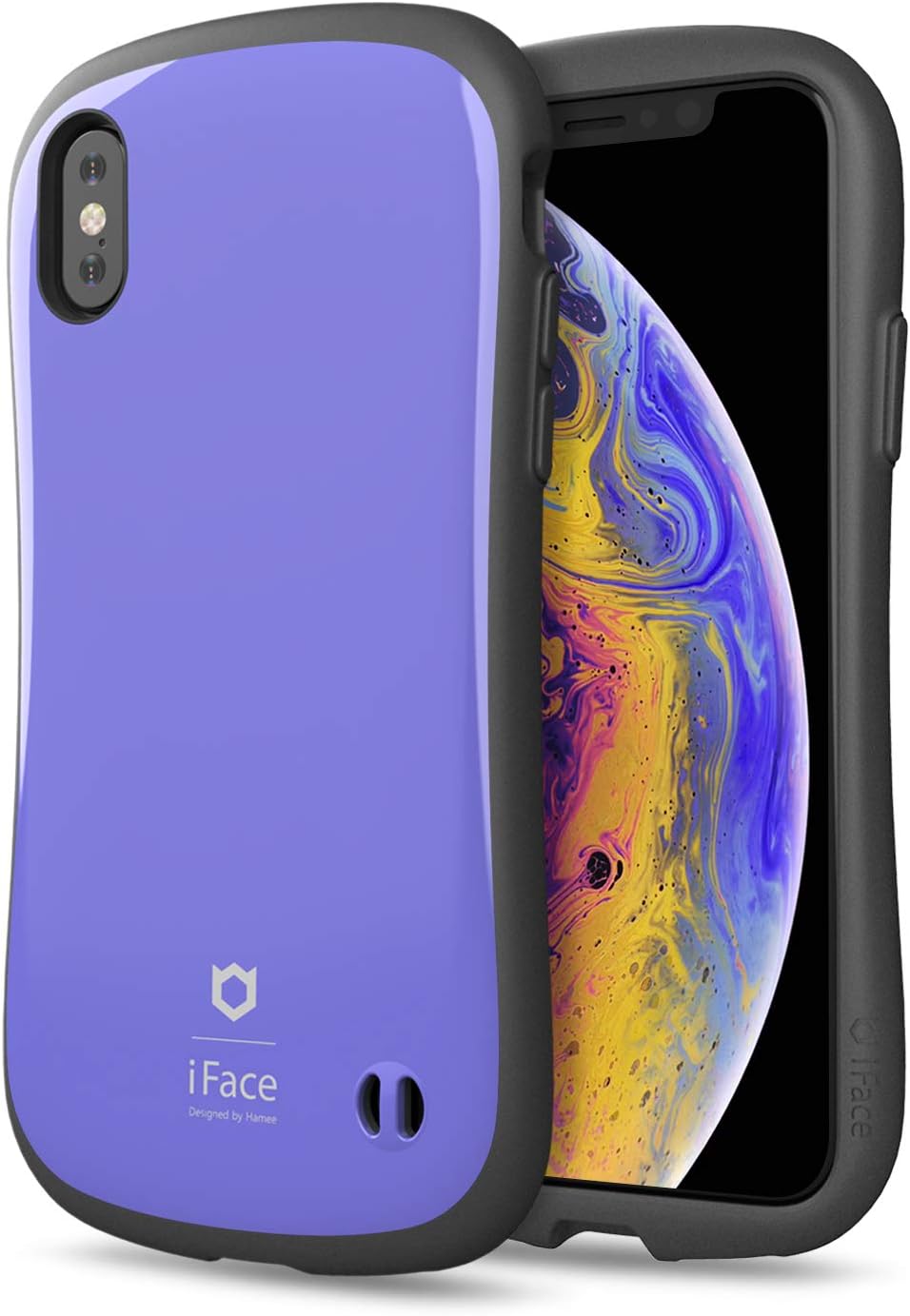 iFace First Class Designed for iPhone X/XS – Cute Shockproof Dual Layer [Hard Shell + Bumper] Phone Case [Drop Tested] - Purple