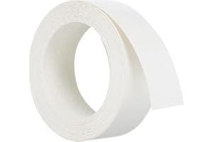 uxcell Wood Veneer Edge Banding, 7/8 Inch x 9.8 Ft Wood Veneer Strips for Cabinet Repair Furniture Restoration White