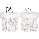 Baitaihem 2 Pack Eyeglasses Holder Stand Plush Lined Eyeglass Holder for Nightstand Office Desk Organizer