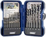 Draper TCT Masonry 15 Piece Drill Bit Set Carbon Steel Tungsten Carbide Tips