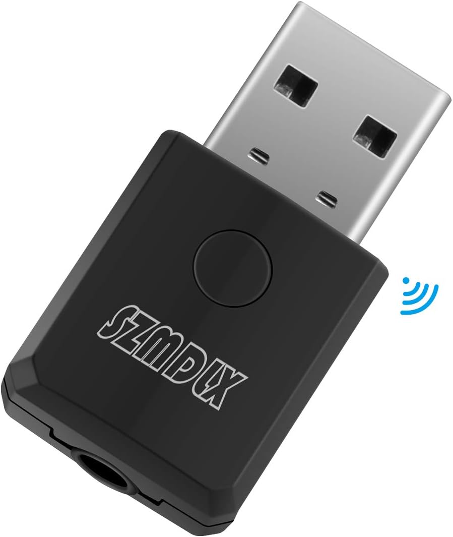 SZMDLX USB Bluetooth 5.0+EDR Adapter, Mini Bluetooth Transmitter und