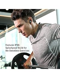 TaoTronics   Auriculares inalámbricos Bluetooth con micrófono integrado TT BH07 (impermeables, aptX estéreo, 9 horas de reproducción)