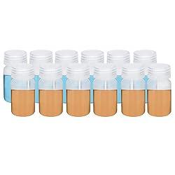 PATIKIL 12Pcs 60ml Reagent Bottles, PP Wide Mouth