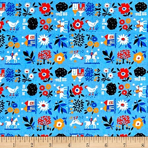 Everything But The Kitchen Sink Farm Fresh Pond Fabric By The Yard