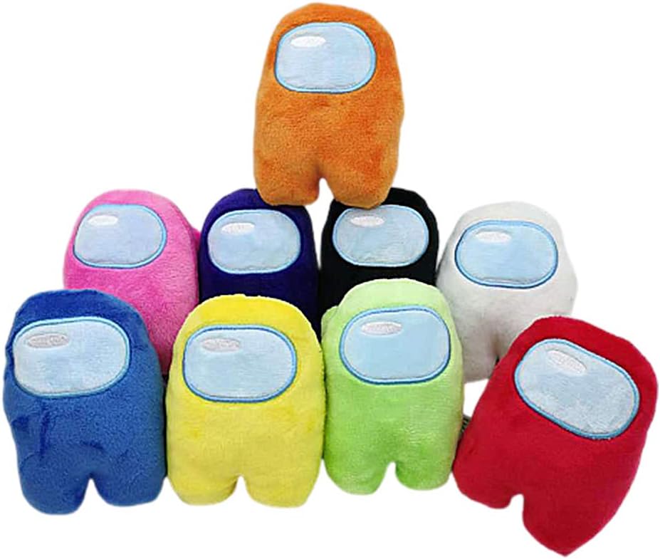 Among Us Plush Toy,10cm Stuffed Animal Soft Toys,Among Us Figure Plushie Doll Gifts for Kids