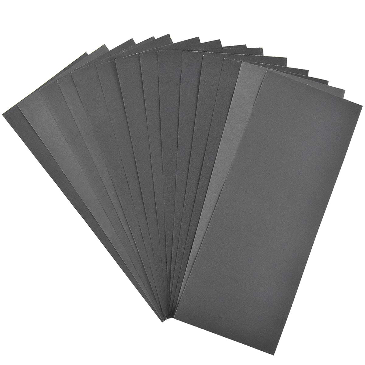 14 Sheets Sandpaper, Wet and Dry Sanding Paper, Abrasive Paper Sheet 400 to 2000 Assorted Mixed Grit, Silicon Carbide Paper, Fine Sand Paper Pack for Wood Furniture Walls Metal Automotive Finishing