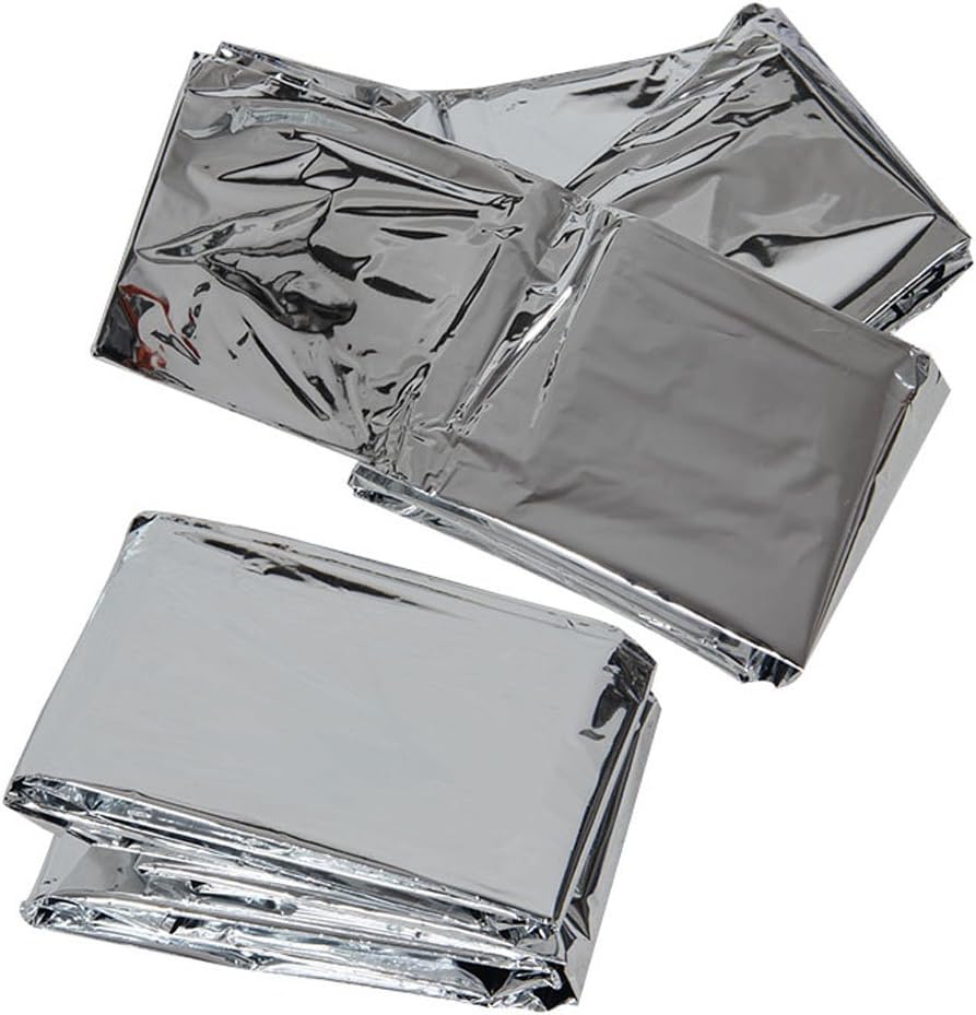 ETopstech Emergency Survival Mylar Thermal Blankets(2 Pack)