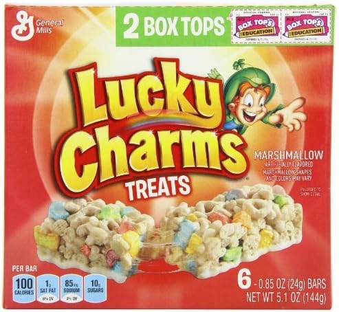 Lucky Charms Treats Marshmallow, 5.1 Ounce (Pack of 6) by Treats Bar