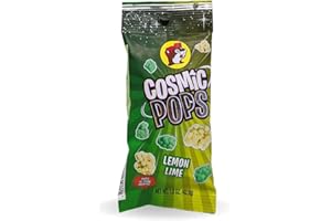 BUC-EE'S Buc-ee’s Cosmic Pops Popping Candy – Fun Candy for Kids That Pops in Your Mouth! Fruity Party Favors, Birthday Treats & Goodie Bag Candy | Pocket-Sized 1.5 oz Pouch (Lemon Lime)