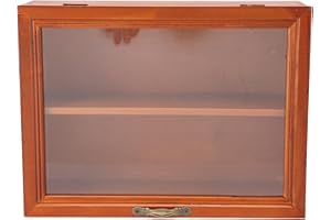 Haofy Wooden Display Shelf for Miniatures, Durable Two Layer Organizer, Perfect for Desktop or Bathroom Use, Stylish Storage 