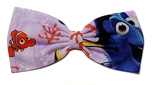 EmilyRose Couture Disney Inspired Hair Bows- Frozen, Elsa Cosplay- Alice in Wonderland- Cinderella-snow White (Finding Nemo, Alligator Clip)