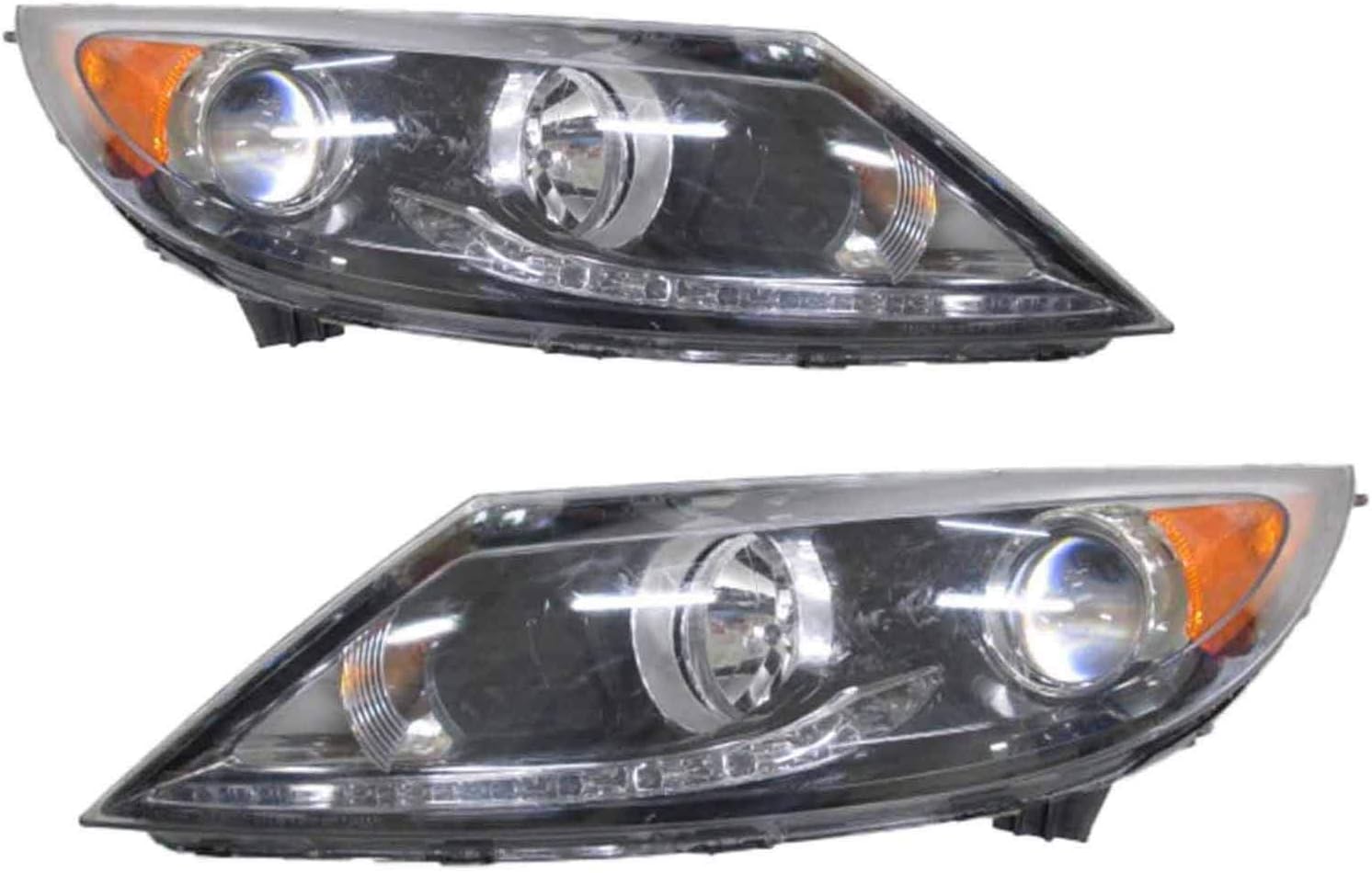 HEADLIGHTSDEPOT Headlights Set With LED Accent CAPA Left