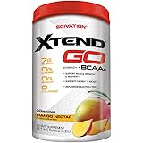 Scivation Xtend Go Amino Energy BCAA Powder for Pre Workout or Anytime Energy, BCAAs, Mango, 30 Servings