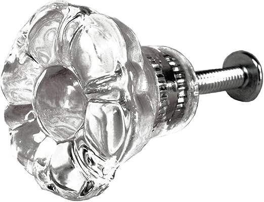 Chic Dresser Knobs Glass Drawer Pulls Kitchen Cabinet Handles 4