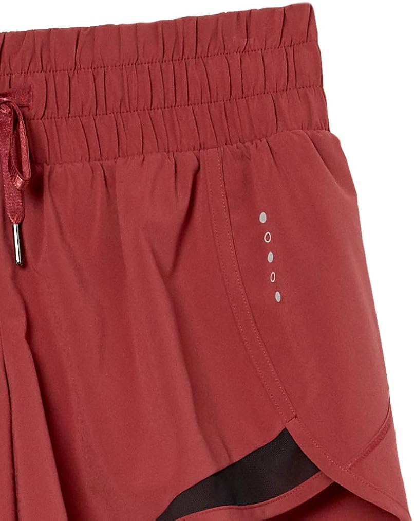  Brand - Core 10 Women's (XS-3X) Rouched Waistband Run Short Brief Liner-3": Clothing