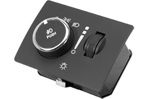 BDTKYLIN Headlight Switch Fog Light Switch Control for Grand Cherokee 2014-2022 Instrument Panel Dimmer Switch Replace 68142242AA 68258718AA