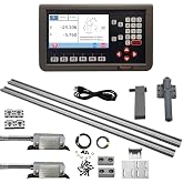 2 Axis DRO Digital Readout RPM Display Magnetic Scale Encoder Set 5um Bridgeport Metal Lathe DRO DIY Set .Travel Length Customized USA Stock