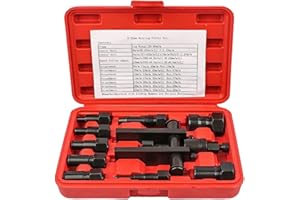 AZB 10pcs Practical Bearing Puller Motorcycle Bearing Removal Tool Puller with Box Motorcycle Internal Bearing Puller Kits