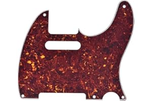 KAISH American Vintage 5 Hole Tele Pickguard TL Guitar Pick Guard Scratch Plate for Tele/Telecaster Vintage Tortoise