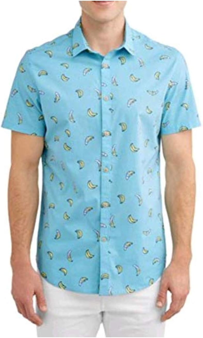 mens short sleeve button up banana republic