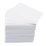 100 Pack Premium Blank PVC Cards, Graphic Blank ID