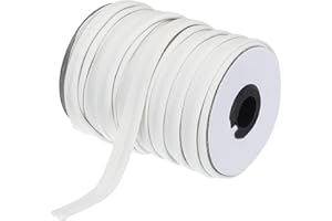 MECCANIXITY Piping Cord Trim 30 Yards 1/2 Inch Piping Tape for Sewing DIY Crafting Fabric Edge Trim White