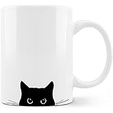 OFlich Black Cat Coffee Mug - Black Cat Gifts, Black Cat Mug, Cat Mugs For Cat Lovers Women, Cat Gifts For Cat Lovers, Cat Gifts For Women Girls, 11oz Ceramic Coffee Mug