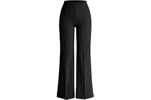 OQQ Women Wide Leg Pants High Waist Casual Pants Fall Clothes Outfits