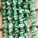 1 Strand (34inches) of Real Natural Emerald Gemstone Chips Beads. Green color, wholesale price. Prepared exclusively by GemMartUSA