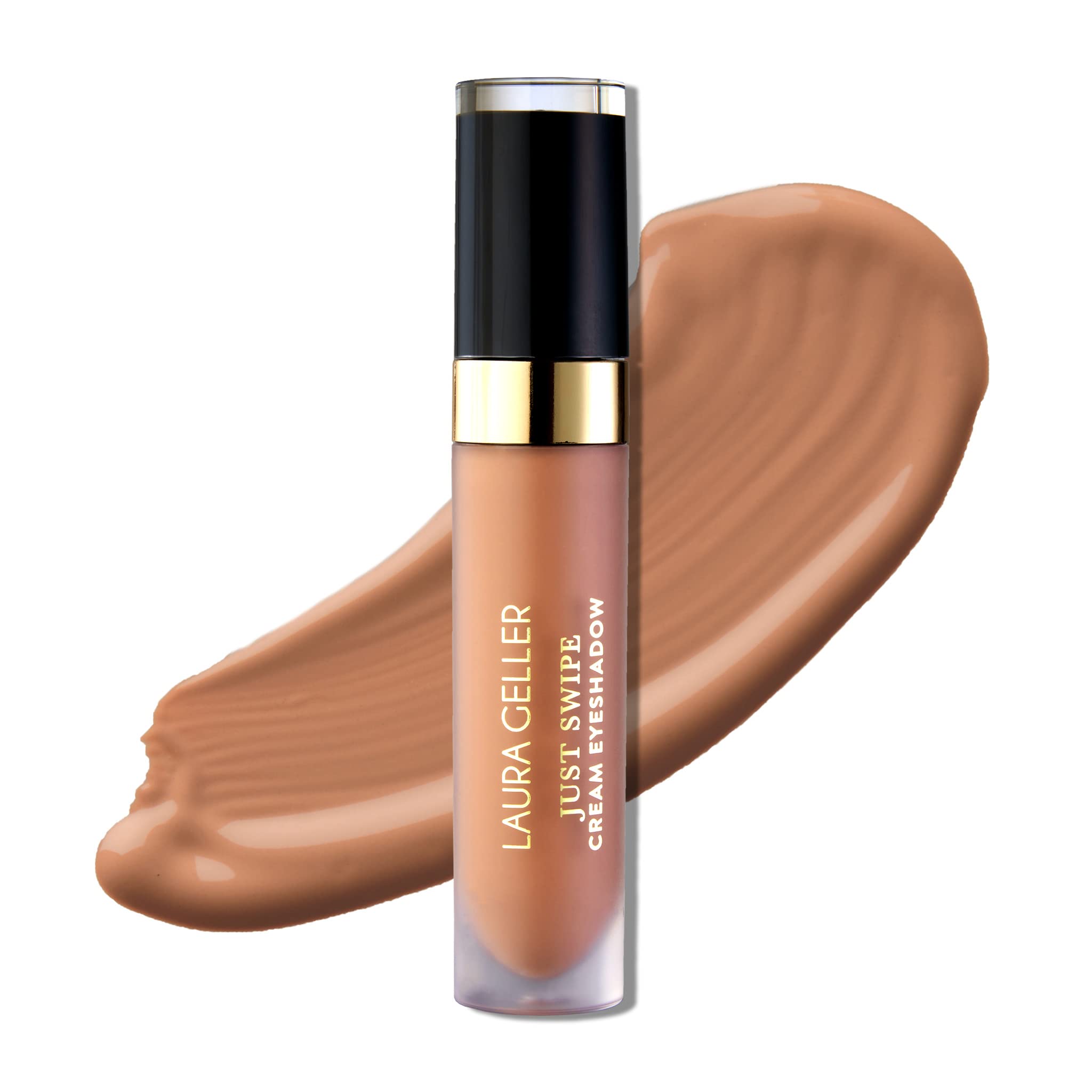 LAURA GELLER Just Swipe Liquid Eyeshadow - Terracotta - Cream-to-Powder - Lightweight Crease-Proof Velvety Color - Long-Lasting Finish