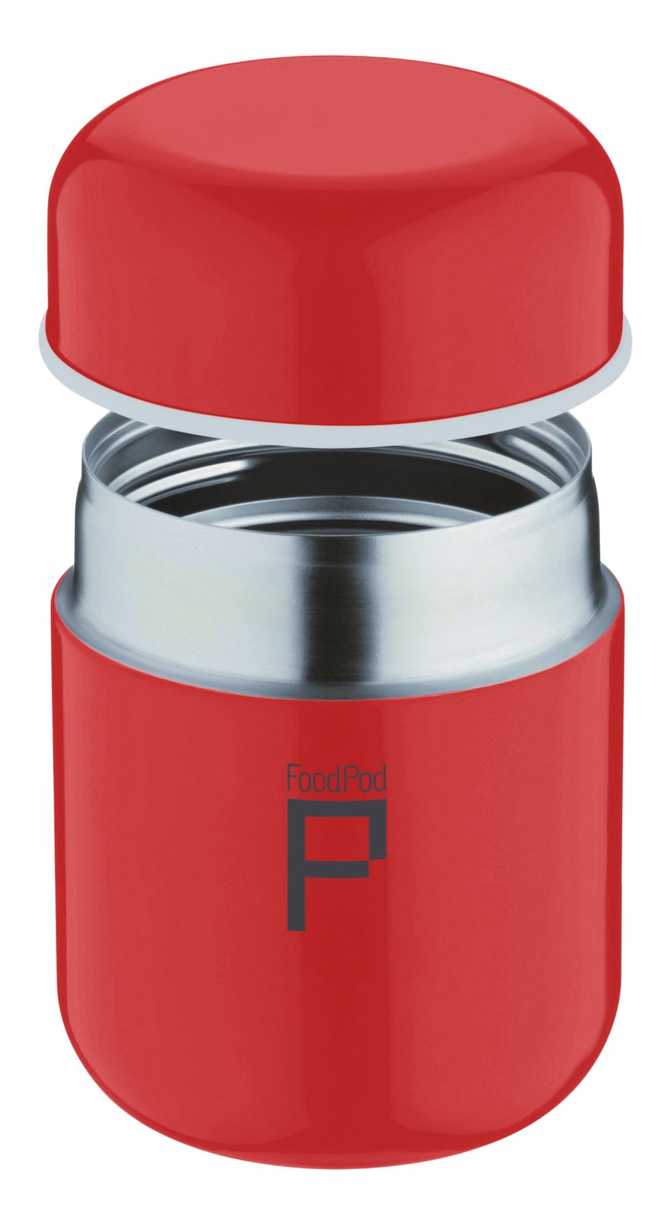 Drink Pod Stainless Steel Vacuum Insulated Leak-Proof Food Pod Capsule Flask 6 Hours Hot 24 Hours Cold, Red, 280ml