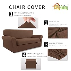 Easy-Going 2 Pieces Microfiber Stretch Sofa