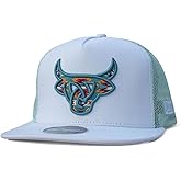Lost Calf Teal & White Stitch Youth - Hats Cap, One Size-X-Large