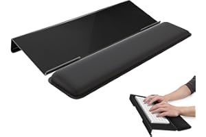 Laborio Computer Keyboard Wrist Rest Stand for Desktop, Keyboard Holder for Easy Typing with Wrist Pad for Office Desk, Home, School (Black)