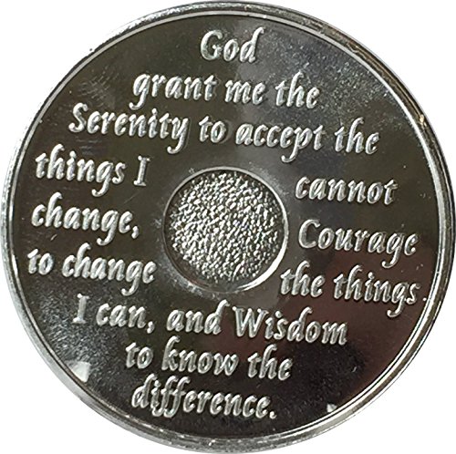 1 Month Purple Silver Plated AA Medallion 30 Day Chip