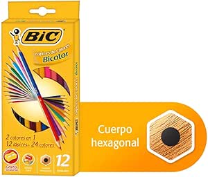 colores bic 12 piezas precio