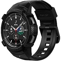 Spigen Rugged Armor Pro Designed for Galaxy Watch 4 Classic Case with Band 46mm - Black